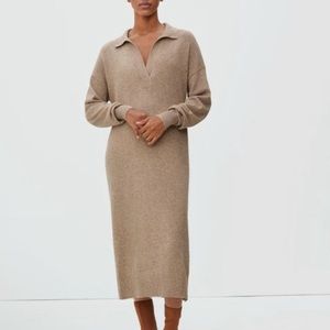 Everlane cashmere polo sweater dress